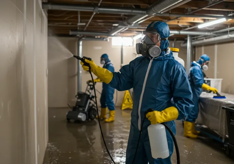 Basement Sanitization and Antimicrobial Treatment process in Casa Grande, AZ