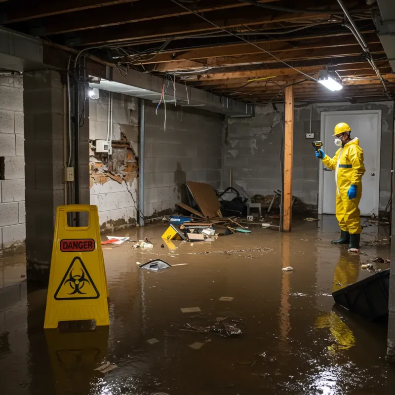 Flooded Basement Electrical Hazard in Casa Grande, AZ Property